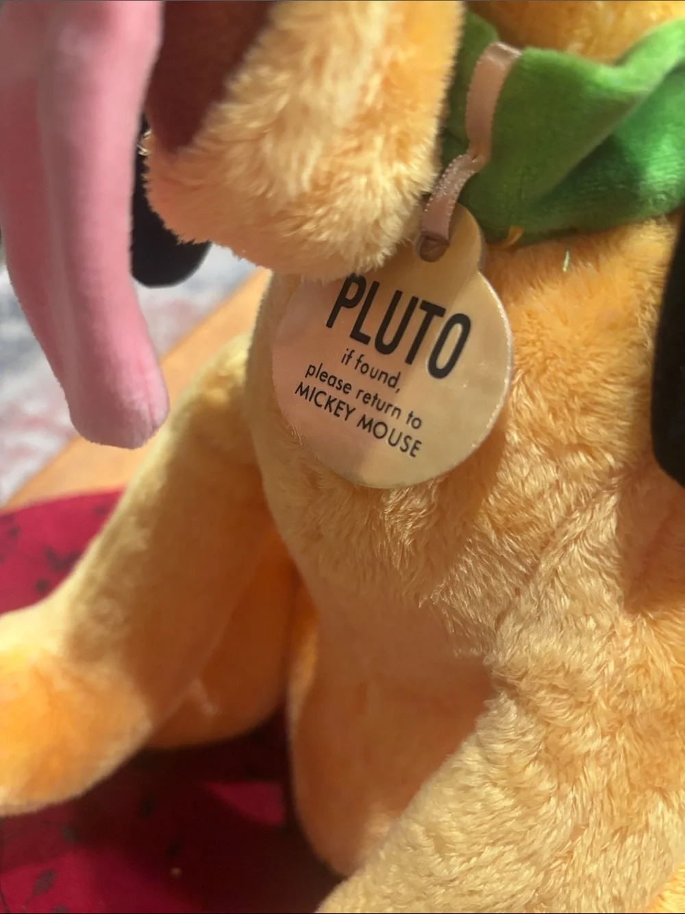 Disney Pluto Plush Dog Toy - Yellow Plush Companion New with Tag 16 inches